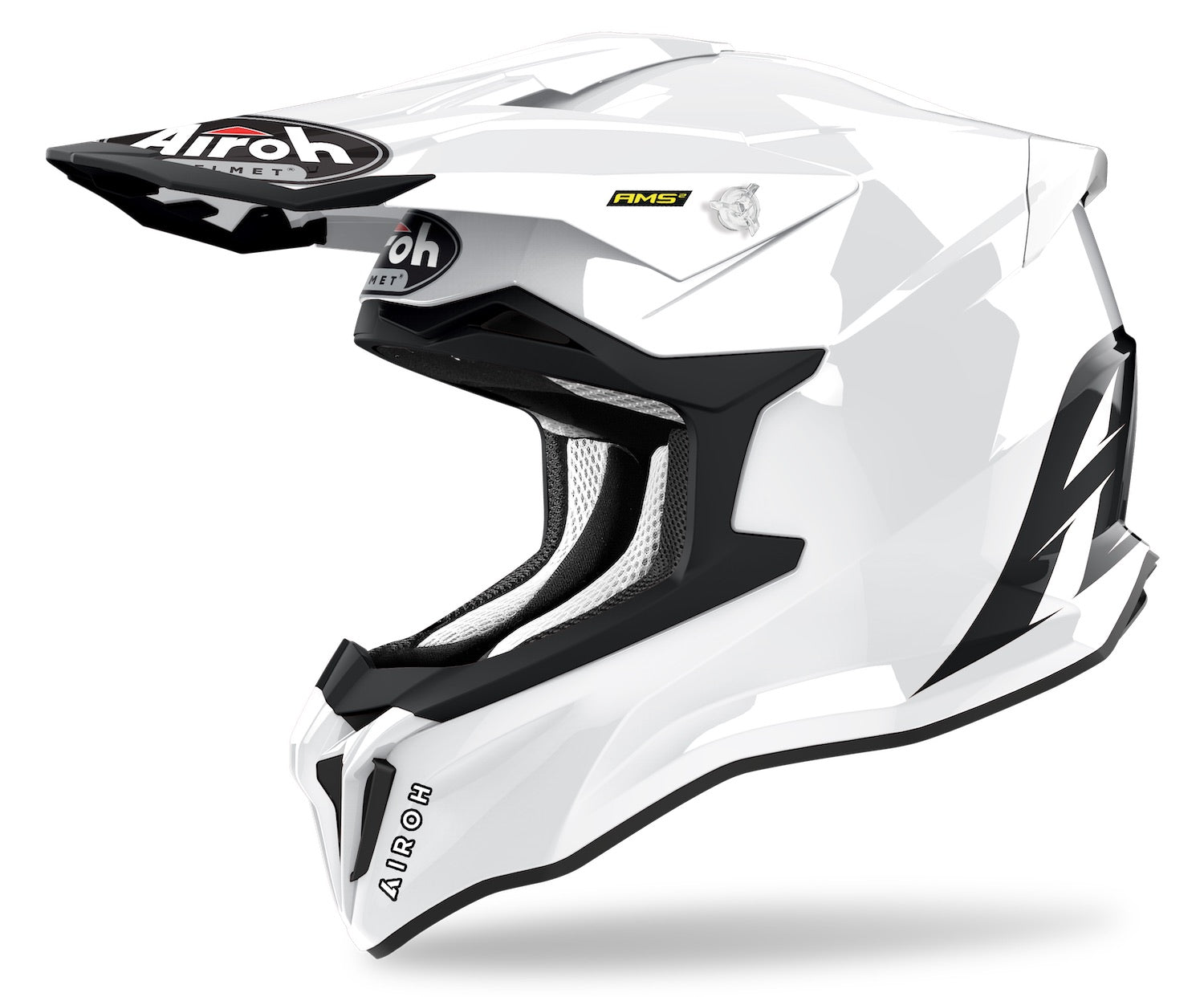 AIROH STRYCKER CASCO MOTO OFF-ROAD STK14 COLOR BIANCO LUCIDO XS 