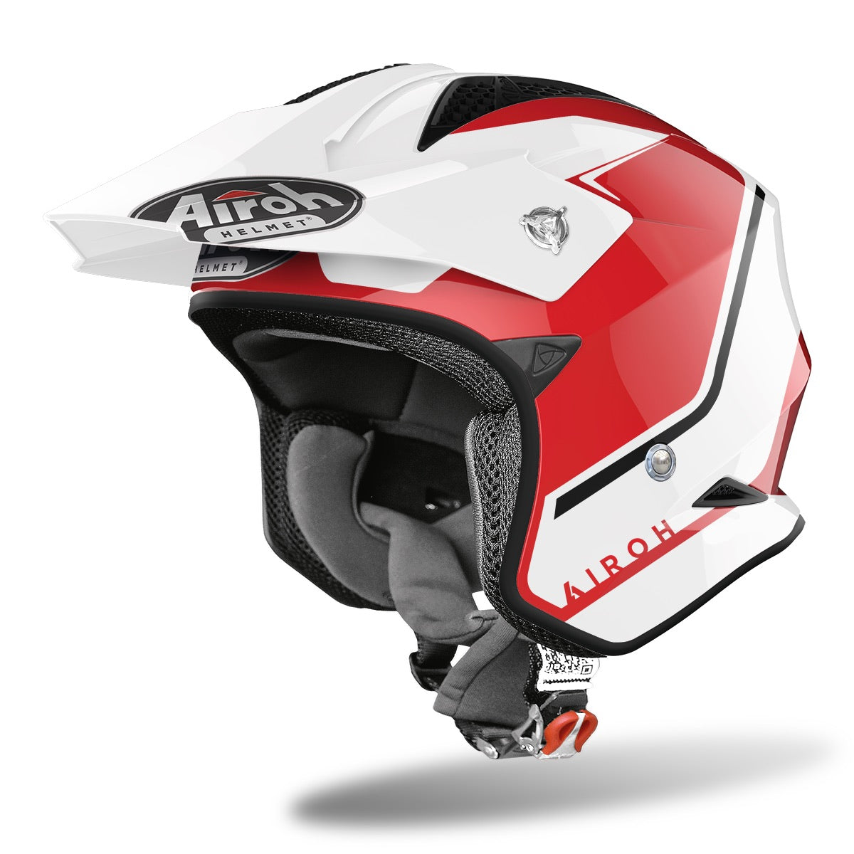 AIROH TRR S CASCO MOTO JET TRRSK55 KEEN ROSSO LUCIDO XS 