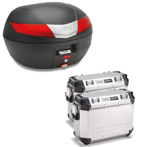 GIVI BAULETTO V40N + VALIGIE LATERALI OUTBACK OBKN37A COMPATIBILE CON HONDA NC 750 X 16/20