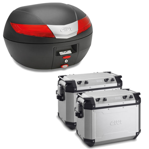 GIVI BAULETTO V40N + VALIGIE LATERALI OUTBACK OBKN48A COMPATIBILE CON HONDA NC 750 S 16/20